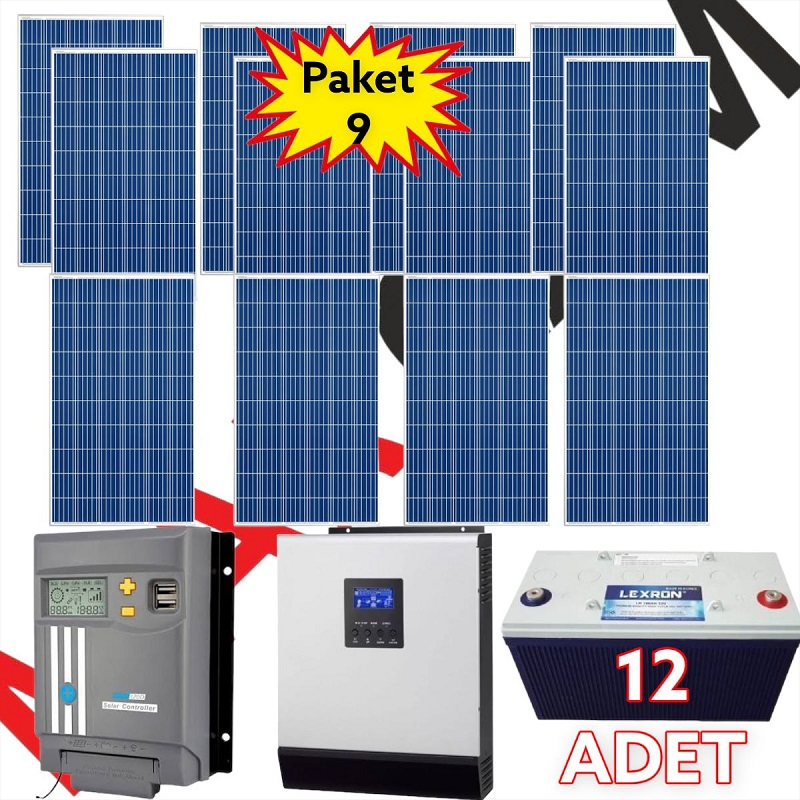 Büyük Boy Ev Ve İşyeri Güneş Enerji Sistemi (Paket 9)