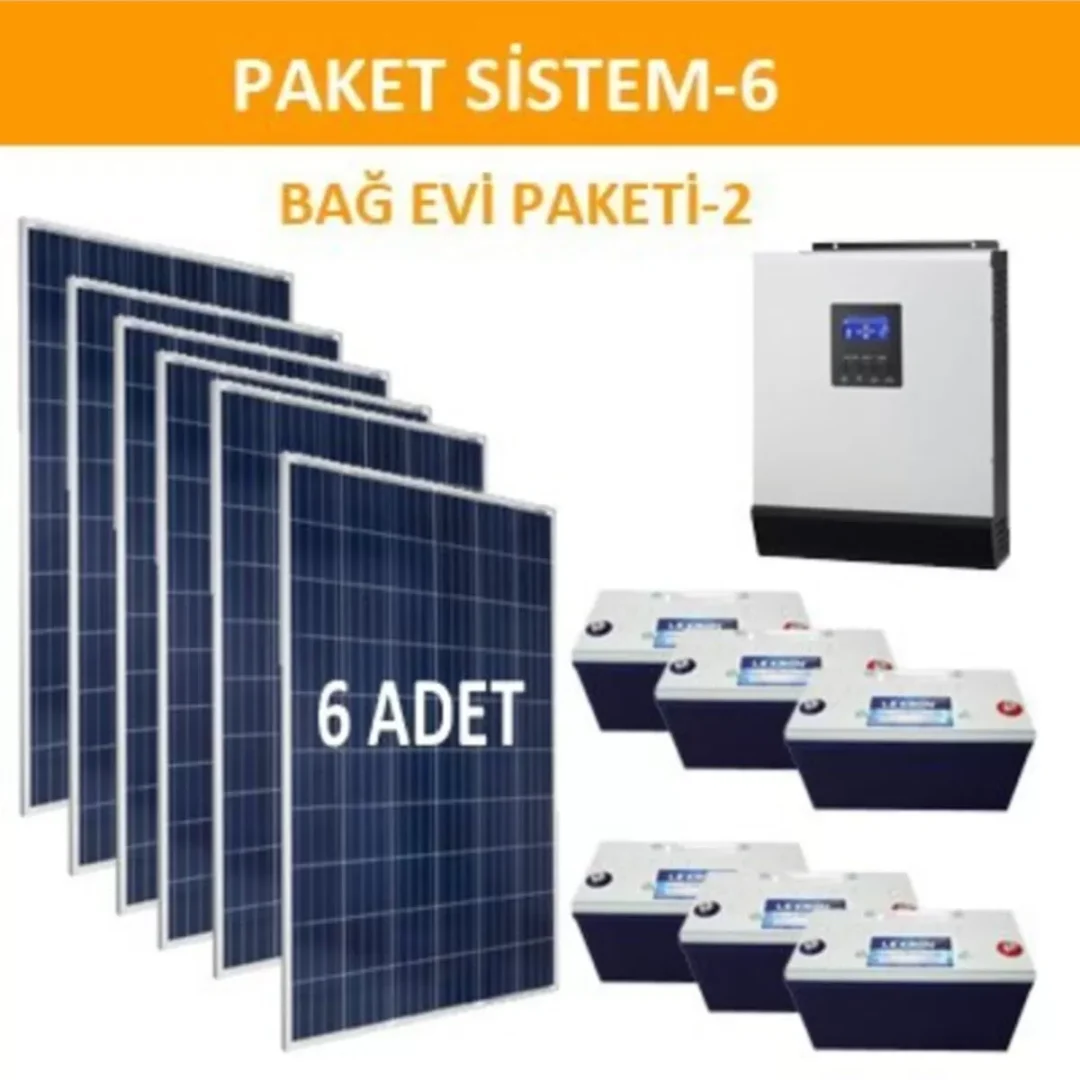 Lexron Bağ Evi Solar Paketi 3kva Inverter 280w Güneş Paneli Paket 6 PKT6